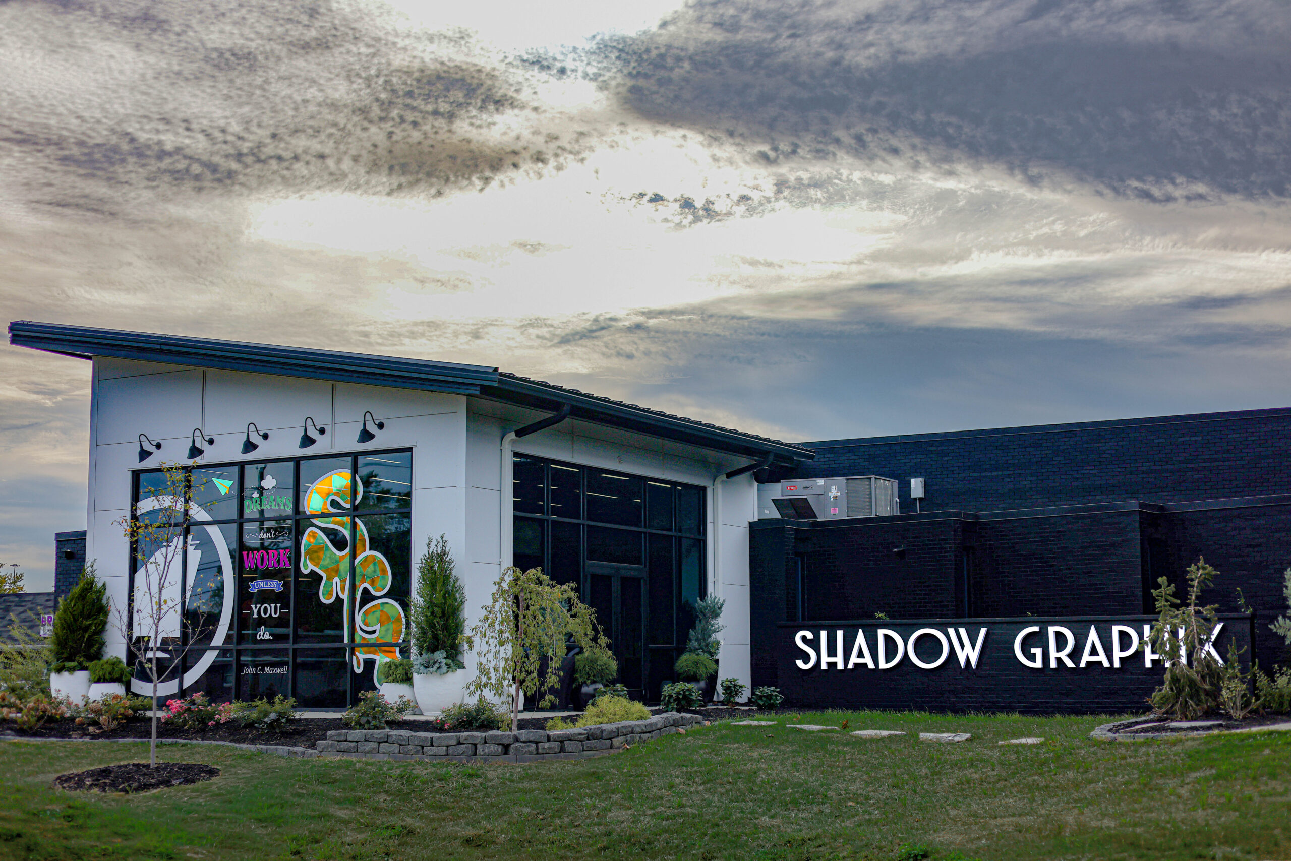 Outside New Building Shadow Graphix 2828 N High School Rd