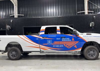 Truck Fleet Vehicle wrap in Indianapolis by Shadow Graphix