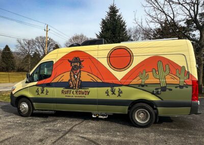 Fleet Van Vehicle wrap in Indianapolis by Shadow Graphix